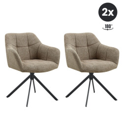 Multifurn 2x eetkamerstoel jesse linnen