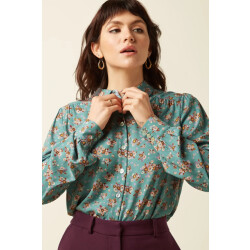 King Louie 10027 carina blouse revel 357 silver green