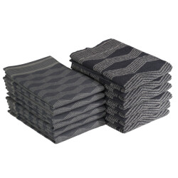 DoubleDry Theedoeken en keukendoeken set 12 stuks 100% katoen hoge