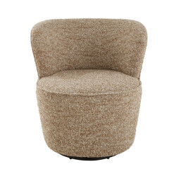 Signature Draaifauteuil van karamelstof barnabÉ