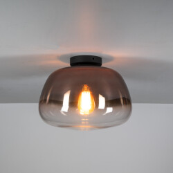 Hoyz plafondlamp pulse shaded 1-lichts koper glas