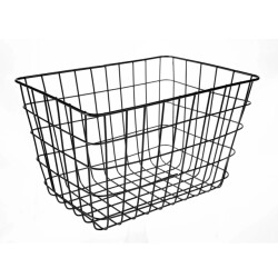 CaliCosy Panier filaire noir moyen modèle h23 cm