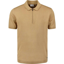 No Excess Pullover short sleeve polo zip soli