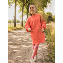 Looxs Revolution Jersey legging koraal floral spring voor meisjes in de kleur