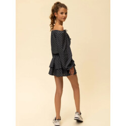 Looxs Revolution Blouse strikjes midnight stars voor meisjes in de kleur