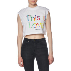 Calvin Klein Dames this is love kort los t-shirt