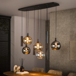 Hoyz hanglamp sfera tricolore 5+4-lichts artic