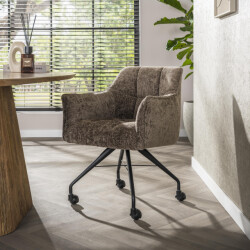 Hoyz armstoel raster wieltjes verpakt per 2 hoven