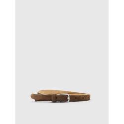 Selected Femme slfiona slim suede belt 16101065 tan