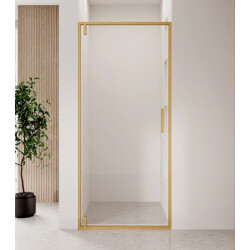 Badplaats Douchedeur seattle 100 x 190 cm goud douchewand 6 mm