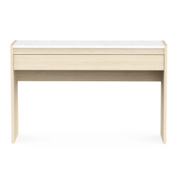 CaliCosy Console 1 lade decor eiken van draad en marmer l124,4 cm mÉlia