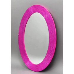 House Vitamin Mirror oval disco pink 60x1x40cm