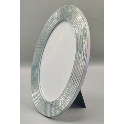 House Vitamin Picture frame oval disco -silver 22.5x29x1.3cm