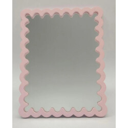 House Vitamin Mirror wavey light pink mdf 33x43x1.5cm