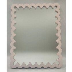 House Vitamin Mirror wavey -taupe mdf 33x43x1.5cm