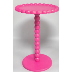 House Vitamin Side table round neon pink mdf 38x55cm