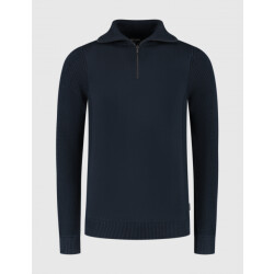 Saint Steve Benjamin 240487 70003 dark navy heren schippers trui 