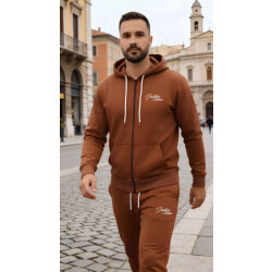 Indigo Denim Denim joggingpak heren rood