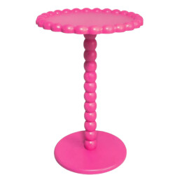 House Vitamin Side table round neon pink mdf 38x55cm