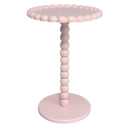 House Vitamin Side table round light pink mdf 38x55cm