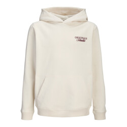 Jack & Jones Jornorrebro typo back sweat hood sn jnr off-white