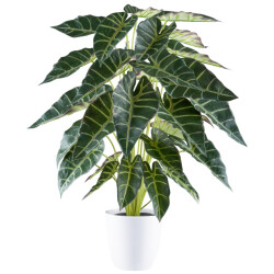 Kopu ® kunstplant alocasia 30 bladeren 68 cm met pot -