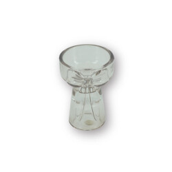 House Vitamin Candle- and tealightholder bow brown 7,5x9,5cm