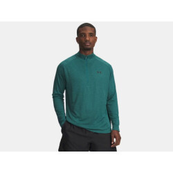 Under Armour ua tech textured 1/2 zip-grn training sweater heren -