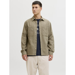 Jack & Jones Jprblurayle linen bl. solid ls shir
