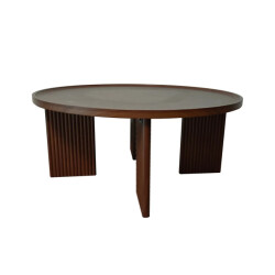 CaliCosy Ronde salontafel Ø80 cm in walnootdecor naia