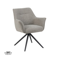 Label51 Eetkamerstoel kimora mushroom 65x86x66 cm set van 2