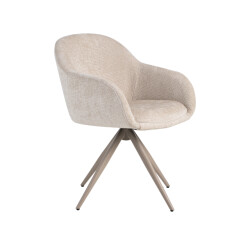 Label51 Eetkamerstoel fiby naturel 60x80x62 cm set van 2