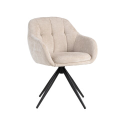 Label51 Eetkamerstoel esma naturel 60x80x62 cm set van 2