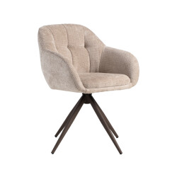 Label51 Eetkamerstoel esma clay 59x80x62 cm set van 2