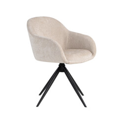 Label51 Eetkamerstoel fiby naturel 60x80x62 cm set van 2