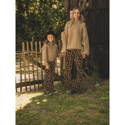 Looxs Revolution Lxs velours flared pants winter flower voor dames in de kleur