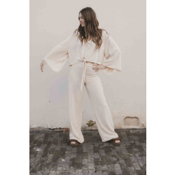Looxs Revolution Lxs viscose / linnen wide leg voor dames in de kleur