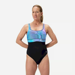 Speedo eco new contour eclipse pr 1p bla/b wedstrijd badpak dames -