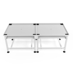 Wasophoogte Wasmachine verhoger – ecoslim met plateau – dubbel wit