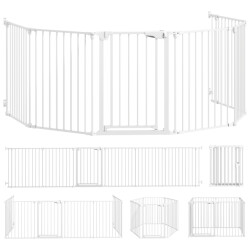 4goodz Opvouwbaar veiligheidshek voor huisdieren 6 panelen 366x75cm -