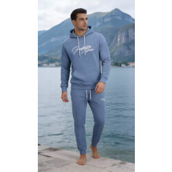 Indigo Denim Denim joggingpak heren royal blue