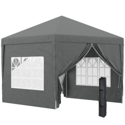 4goodz Partytent 3x3 m opvouwbaar met 4 zijwanden -