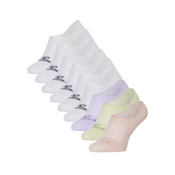 O'Neill Dames footies sokken no show 9-pack wit/blossom thistle reed