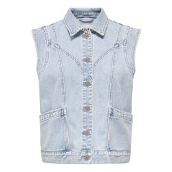 Only Onlkennedy sl dnm waistcoat bj noos blue denim