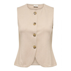 Jacqueline de Yong Jdyrisso sl waistcoat jrs zand