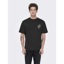 Only & Sons Onsfred life rlx ss print tee noos