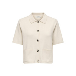 Jacqueline de Yong prime life 2/4 collar cardigan k 15351853 whitecap grey