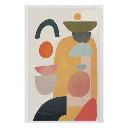 CaliCosy Vloerkleed rechthoekig ecru met geometrische motieven woopamuk