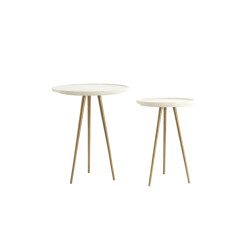 Light & Living bijzettafel prato Ø43x53 cm - set van 2