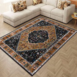 Muratap Picasso paloma vintage vloerkleed multi / geel laagpolig- 200x200 cm